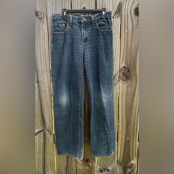 Nautical Boys Blue Jeans Size 14 Excellent Preloved Condition - Picture 1 of 5
